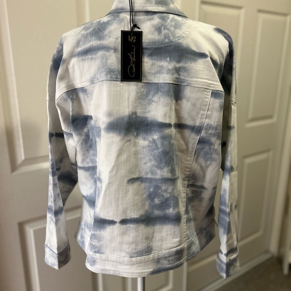 DG2 by Diane Gilman Tie Dye Denim
Printed Boxy Jacket SZ M - Picture 2 of 12